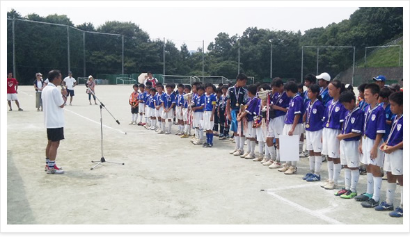 8月15日に行われた第25回読売新聞社杯・県西地区サッカー大会の結果